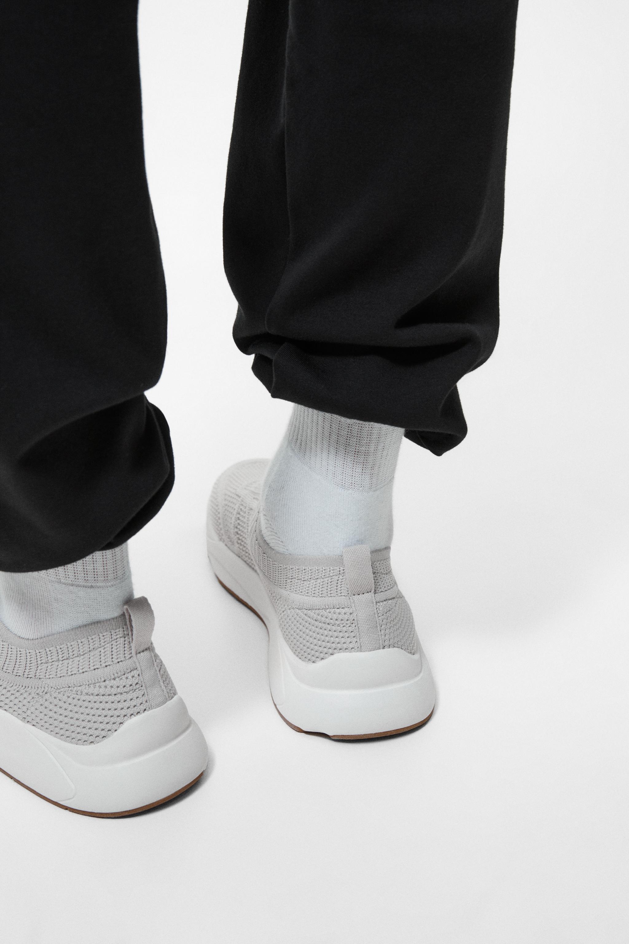 Zara stretch fabric sneakers hotsell